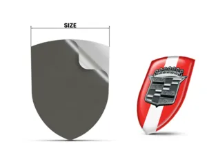 Cadillac Sticker Silicone Logo Limité Bombé Course ST